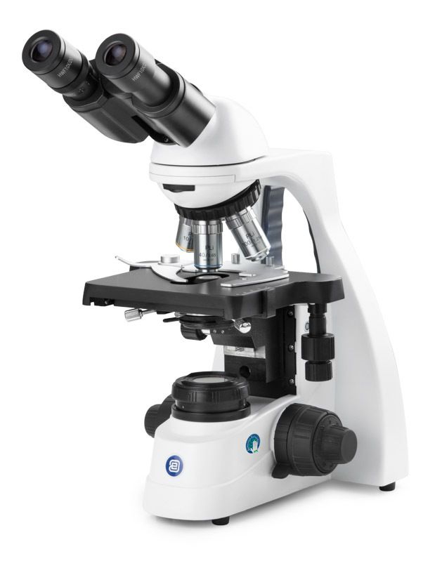 bScope BS.1152-PLi for bright field. Biocular with HWF 10x/20 mm eyepieces and Fivefold revolver Plan IOS 4/10/S40S100x
