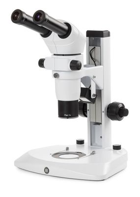 Stereomicroscopio serie DZ DZ.1800 con testa binoculare ergo inclinabile da 0 a 35° e ingrandimenti da 8 a 64x