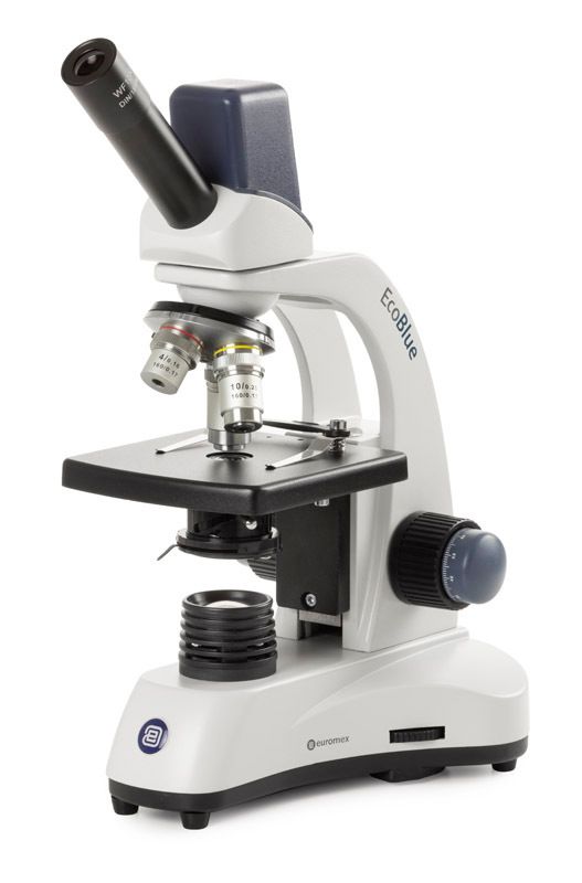 Oculaire EcoBlue digital EC.1005 Mono avec objectifs 4x/10x/S40x, sans table croisée