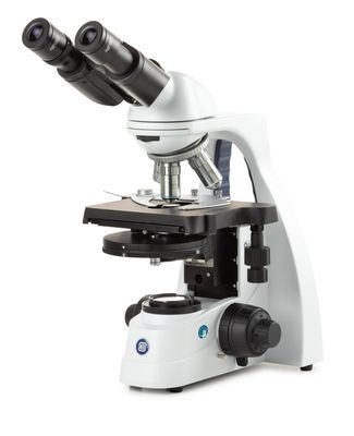 bScope BS.1152-EPLPH for phase contrast. Biocular with HWF 10x/20 mm eyepieces and Quadruple revolver E-plan Phase 10/20/S40 S100x