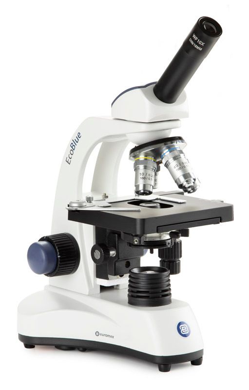 EcoBlue EC.1151 Monocular with 4x/10x/S40x/S100x objectives with cross stage