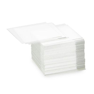 Coverslips 18 x 18 mm, thickness 0.13-0.17 mm. Packed per 100 pieces