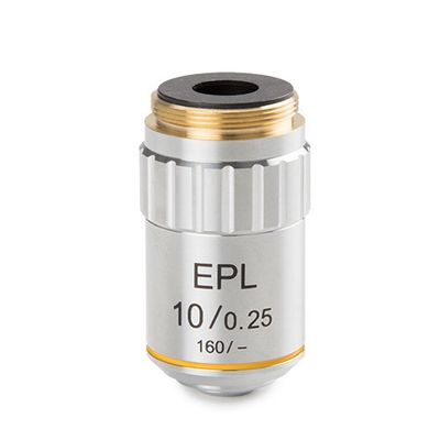 E-plan EPL 10x/0.25 objective. Working distance 6.61 mm