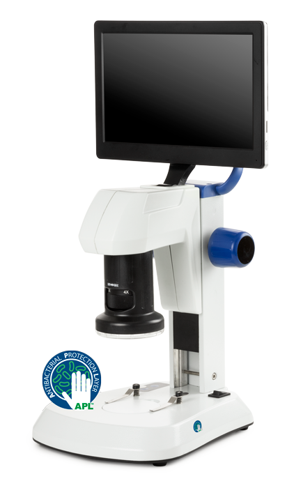 EduBlue LCD ED.3000 Microscopio estereoscópico con pantalla LCD y cámara de 2 MP