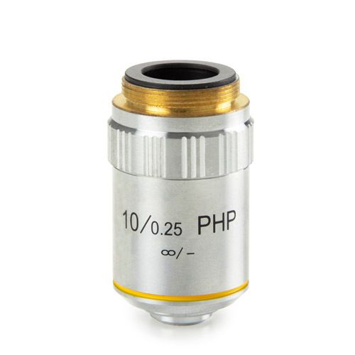 E-Plan phase EPLPHi 10x/0.25 infinity corrected IOS objective. Working distance 5.95 mm
