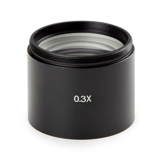 Additional 0.3x lens, for zoom models. Working distance 287 mm. Only suitable for one- and two-arm swivel tripods and adjustable swivel arm tripods