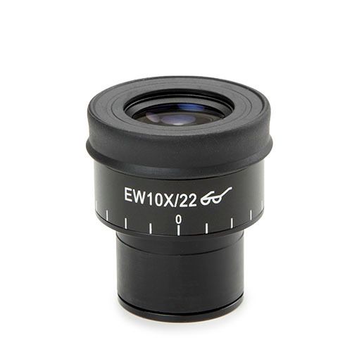 EWF 10x/22 mm eyepiece with crosshair and 10/100 micrometer scale for DZ series head (1 piece)