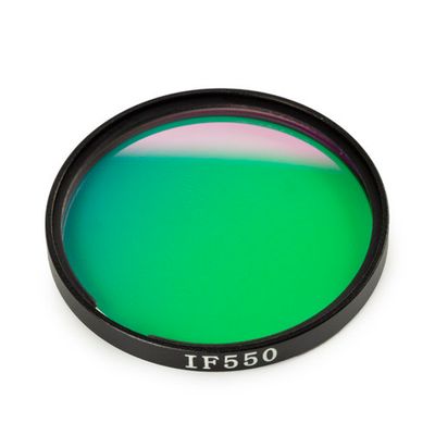 Green 550 nm interference filter 45 mm diameter for Oxion Inverso