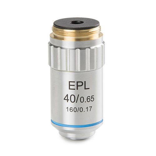E-plan EPL S40x/0.65 objective. Working distance 0.64 mm
