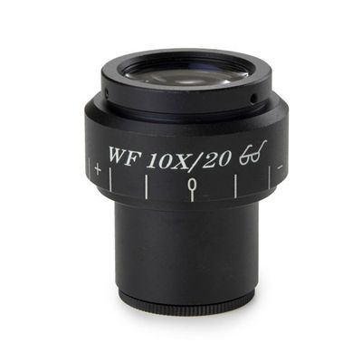 Oculaire micrométrique grand angle WF 10x/22 mm avec lentille focalisable, tube Ø 30 mm