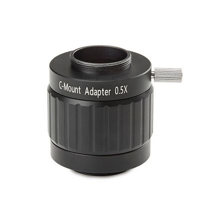 Photo adapter with 0.5x lens for NexiusZoom and 1/2 inch camera with C-ring