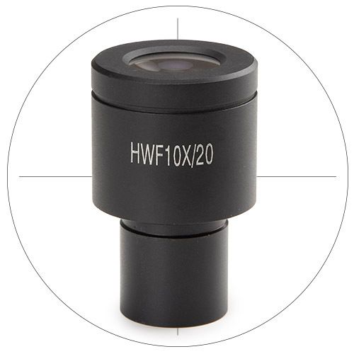 HWF 10x/20 mm eyepiece with reticle for bScope for Ø 23.2 mm tube