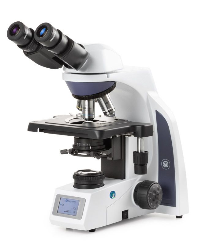 iScope IS.1152-PLi/SLC Biocular with Plan IOS 4x/10x/40x/100x objective lenses, Smart Light Control and Rackless cross table (infinity)