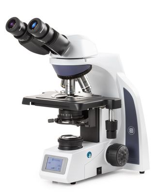 iScope IS.1152-PLi/SLC Biocular with Plan IOS 4x/10x/40x/100x objective lenses, Smart Light Control and Rackless cross table (infinity)