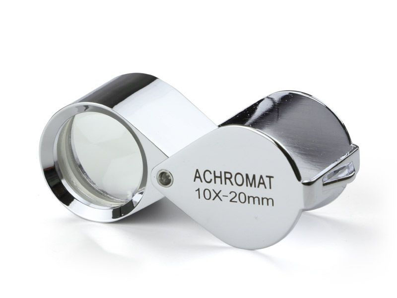 Impact magnifier. Magnification: Magnification: 10x triplet. With Achromatic lens Ø 20 mm. Field of view 15 mm