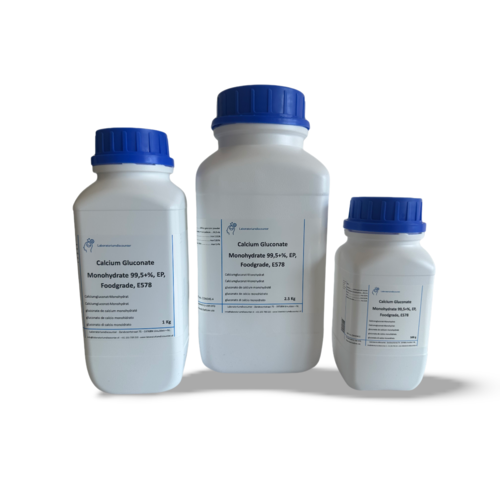 Calcium Gluconate Monohydrate 99.5+% Extra pure, EP, Food grade, E578 100g