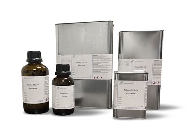 Toluen 99.9 +%, extra pur 1 litre verpakking metalen blik