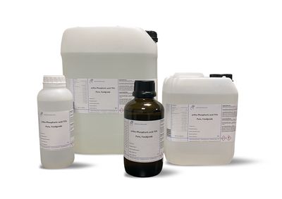 Phosphoric acid 75%, pure, food grade 1 Liter Kunststof verpakking