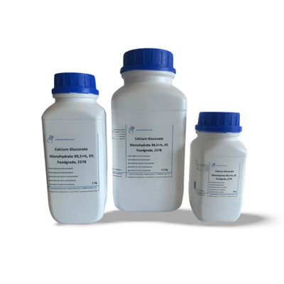 Calciumgluconaat monohydraat 99,5+% Extra puur, EP, Foodgrade, E578 1KG