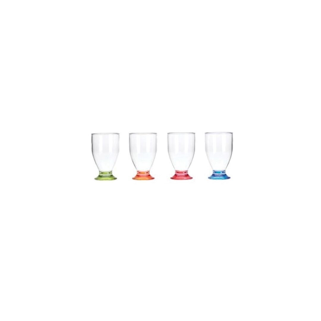 Set de 4 vasos de colores