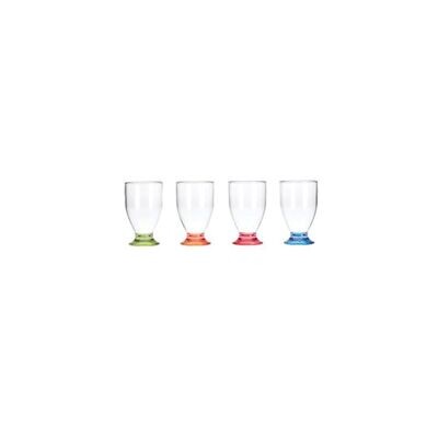 Set de 4 vasos de colores