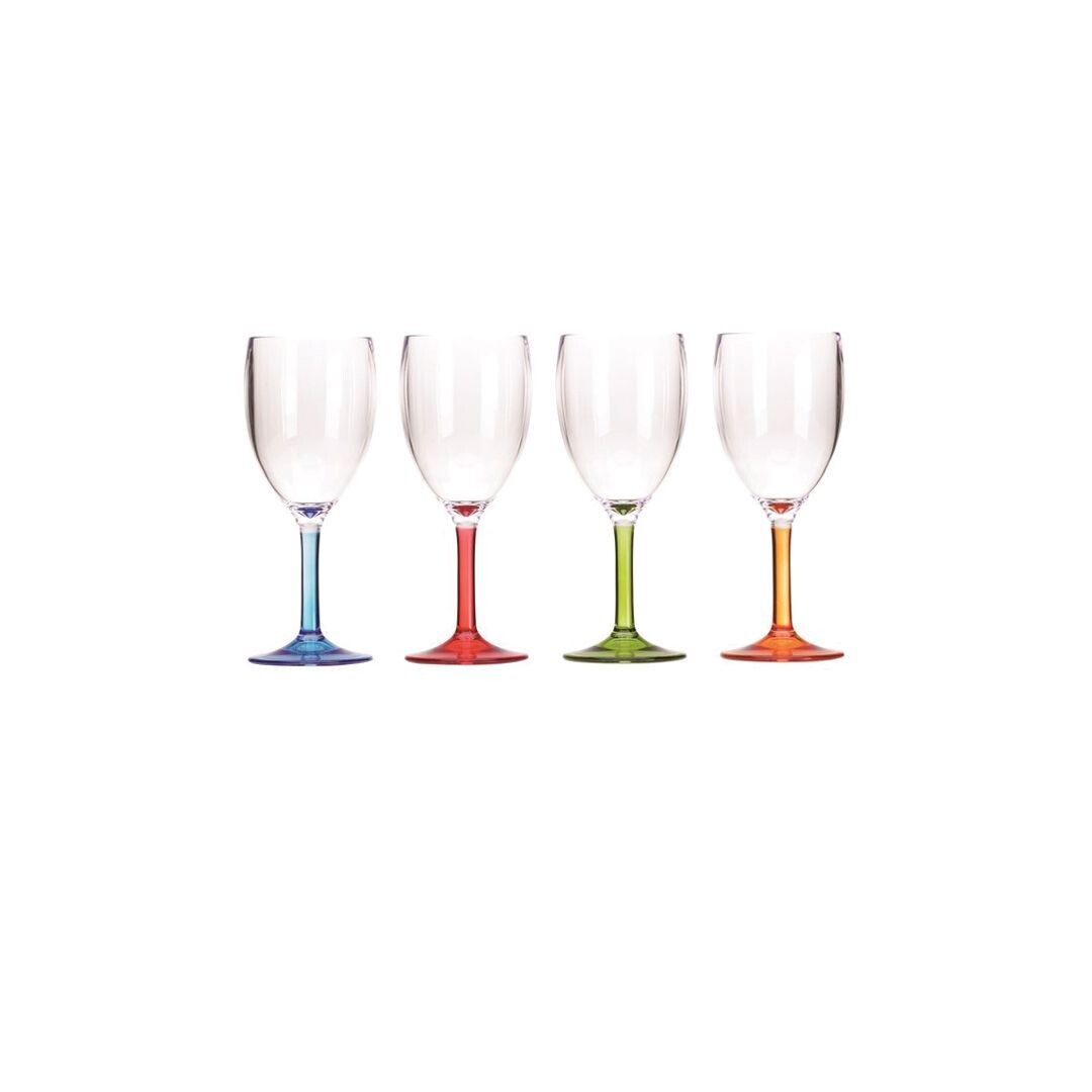 Juego de 4 copas de colores