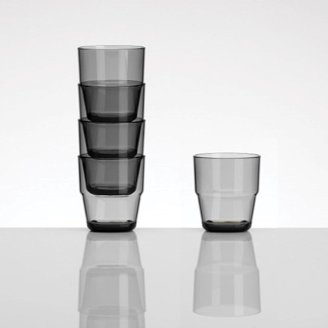 Set 4 vasos melamina apilables