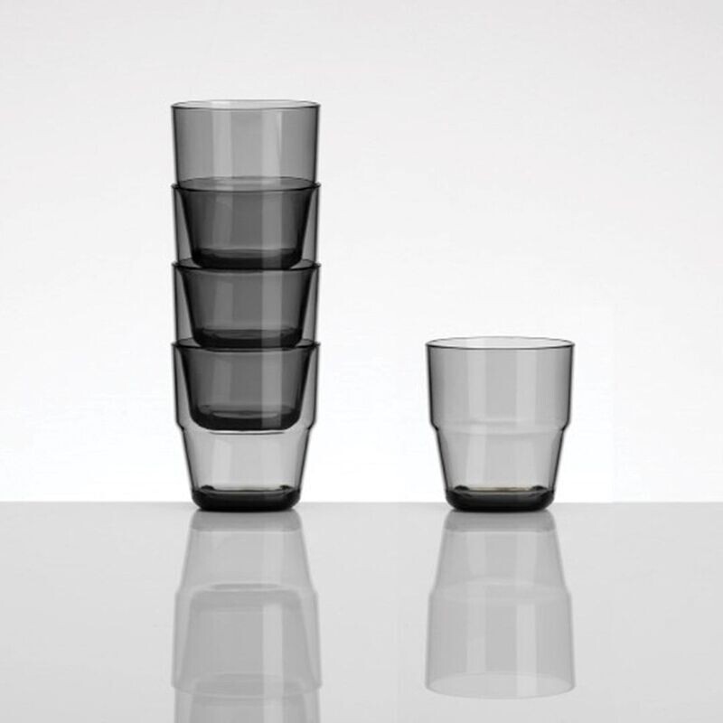 Set 4 vasos melamina apilables