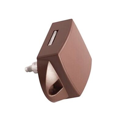 Cerradura con pulsador marron