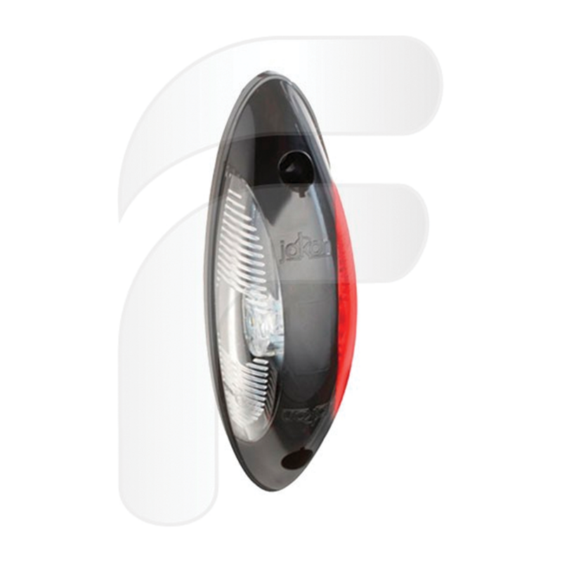 Luz de posición led bicolor blanco y rojo de autocaravana y caravana