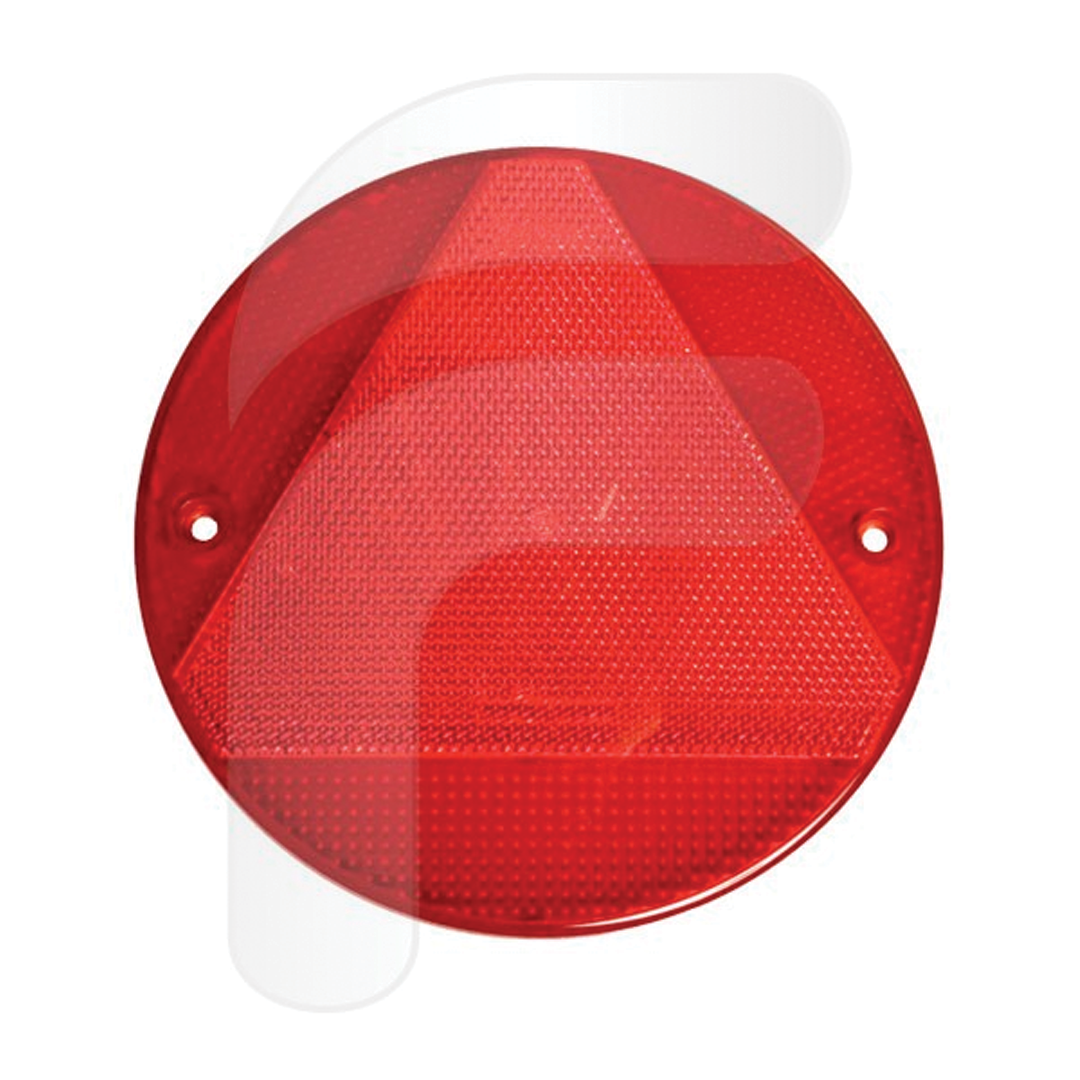 Catadióptrico rojo redondo con triangulo de autocaravana caravana