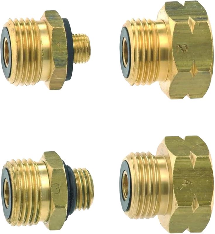 Kit de 4 adaptadores de gas Europa GOK