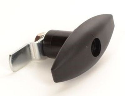 Cerradura push negra modelo grande sin cilindro para autocaravana caravana y camper