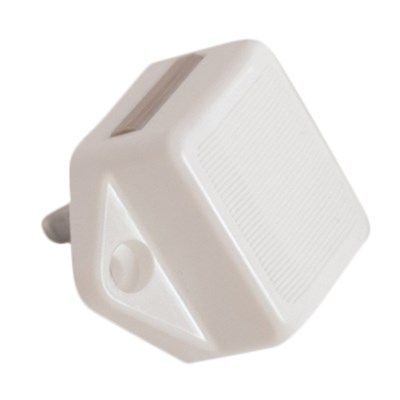 Cerradura con pulsador blanco