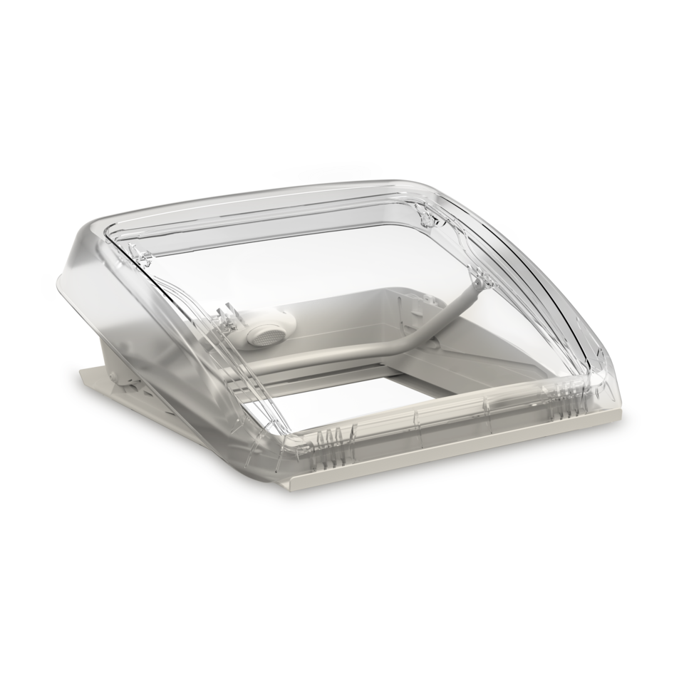 Claraboya 400 × 400 mm Dometic Mini Heki FL grosor de techo de 25 a 42 mm