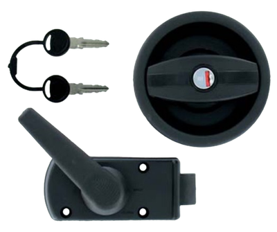 Cerradura de plastico  Color negro Autocaravana caravana camper