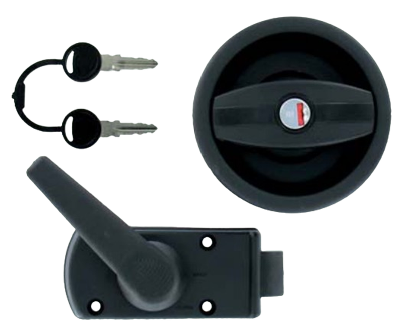 Cerradura de plastico  Color negro Autocaravana caravana camper