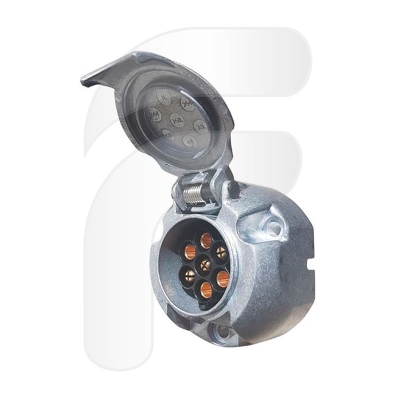 Base eléctrica metálica 7 polos 12V ISO1724