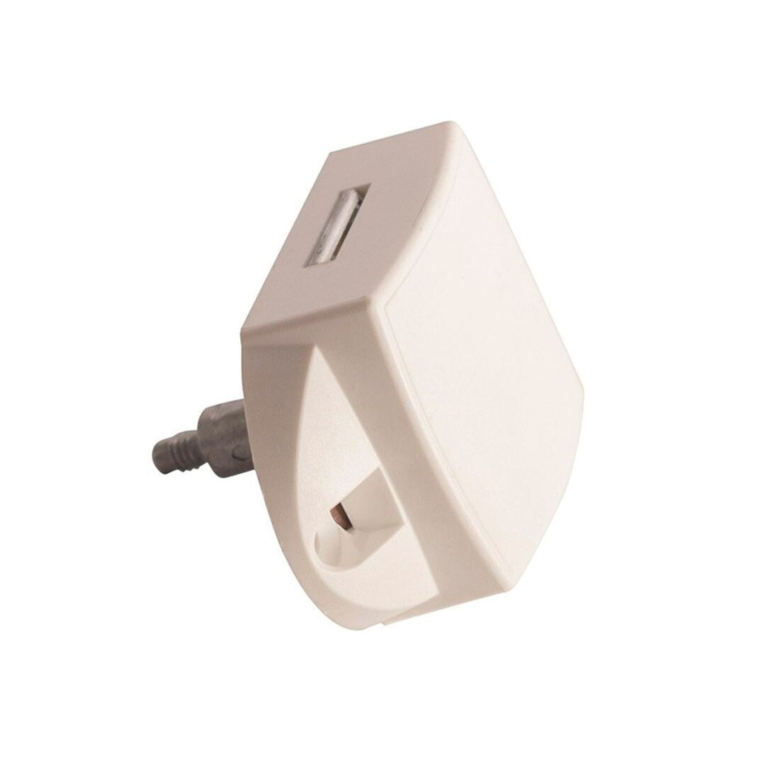 Cerradura con pulsador blanco