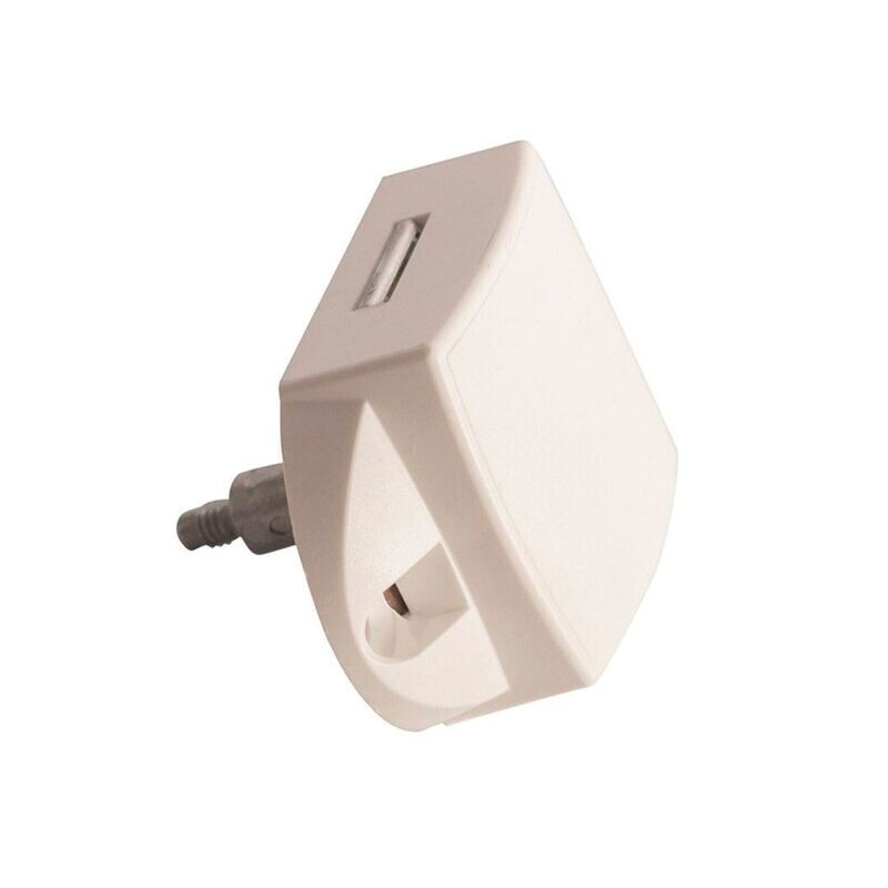 Cerradura con pulsador blanco