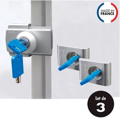 Juego de 3 cerraduras IMC 2213 puerta de vivienda + 2 maletero Juego de 3 cerraduras IMC 2213 puerta de vivienda + 2 maletero