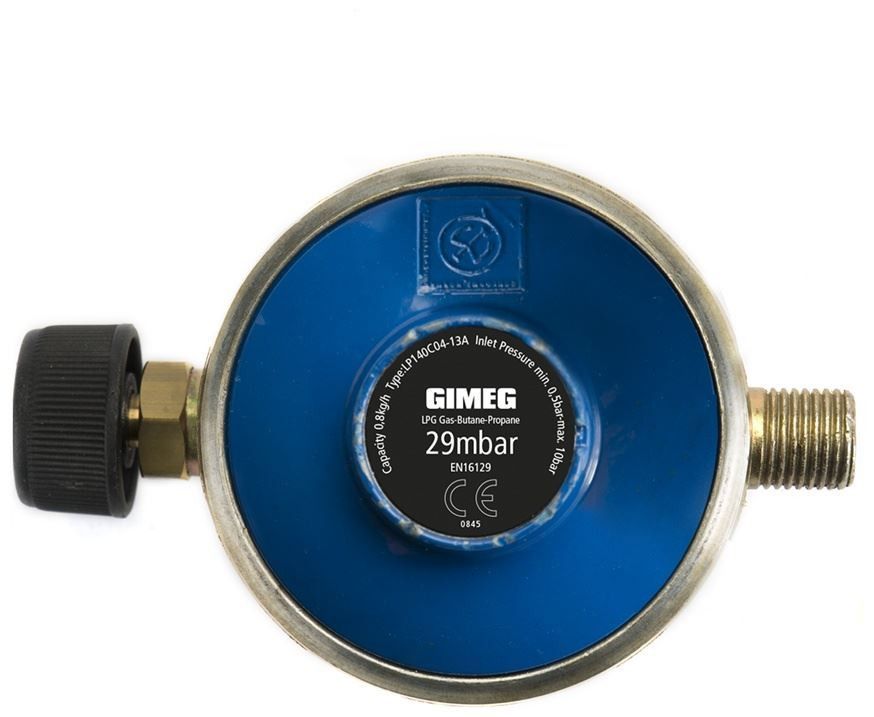 Regulador de Presion de Gas Camping gas 29 MBAR 1/4 pulgada Izquierdas Regulador de Presion de Gas Camping gas 29 MBAR 1/4 pulgada Izquierdas