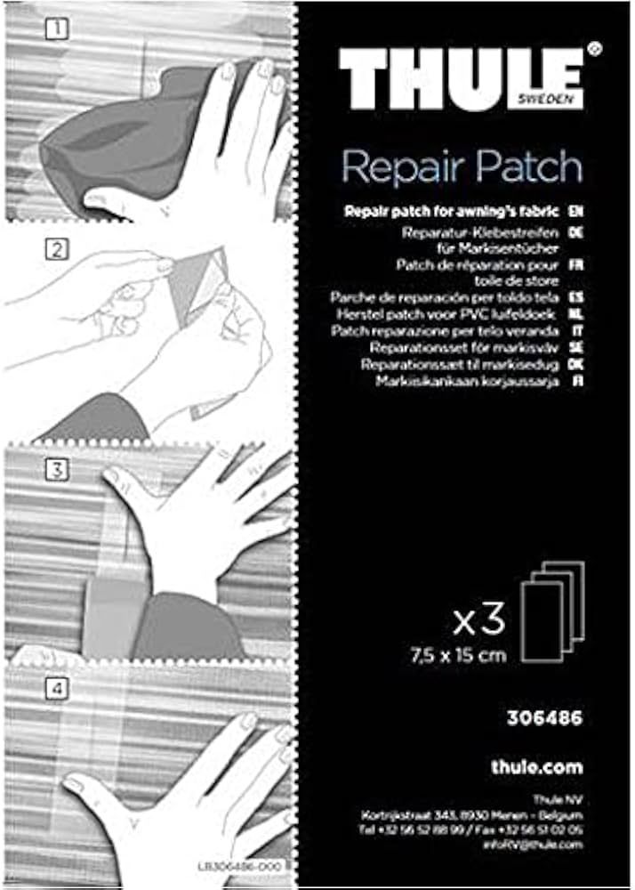 Kit de reparacion Repair Patch para toldo Kit de reparacion Repair Patch para toldo