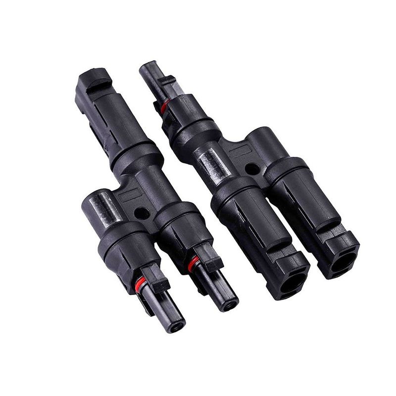 Conector de Panel Solar tipo Multicontact MC4 Doble (Pareja Conector de Panel Solar tipo Multicontact MC4 Doble (Pareja