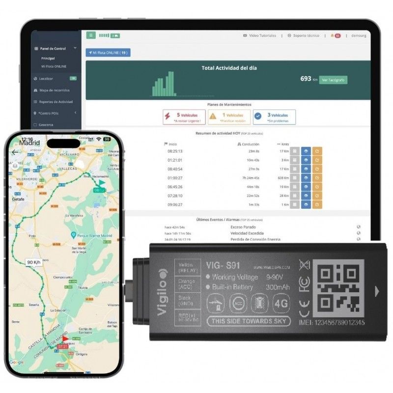 Localizador GPS para Autocaravanas, Camper, Furgonetas y vehiculos