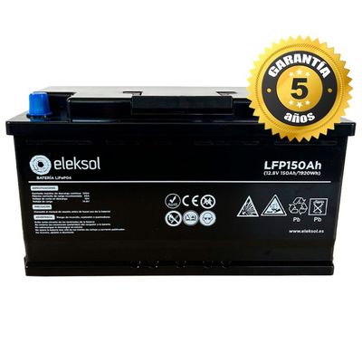 Batería de Litio LiFePO4 Eleksol 12,8V 150Ah Bluetooth y BMS Batería de Litio LiFePO4 Eleksol 12,8V 150Ah Bluetooth y BMS