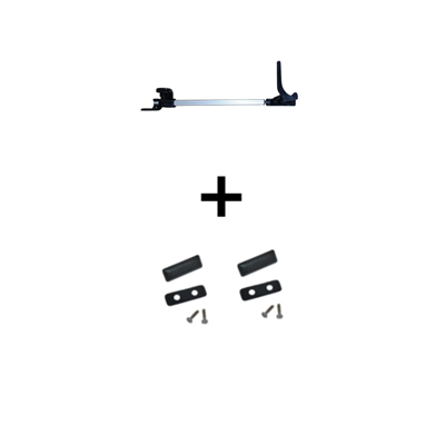 Kit compas tubular 230mm Izquierdo con gomas tornillos y tapa Kit compas tubular 230mm Izquierdo con gomas tornillos y tapa