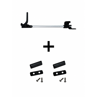 Kit compas tubular 230mm Derecho con goma tornillos y tapa Kit compas tubular 230mm Derecho con goma tornillos y tapa