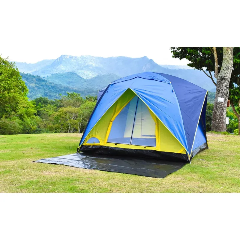 MALLA DE SUELO PARA CAMPING. COLOR VERDE, 3 x 5 m