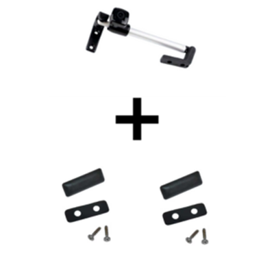 Compas MAN - 140 mm - Sin cierre Atornillado Izq. Con gomas, tornillos y tapa